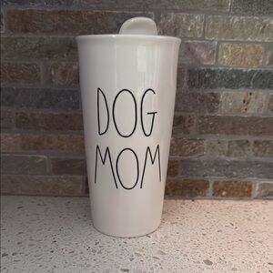 Rae Dunn White Dog Mom Accent Decor